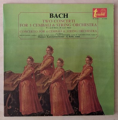 Bach Two Concerti For Cembali - Kehr Bilgram Lehrndorfer Stolze  Turnabout LP