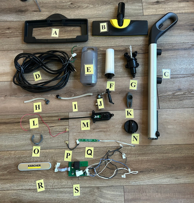 Replacement parts for Kärcher SC 3 EasyFix Steam Cleaner Upright