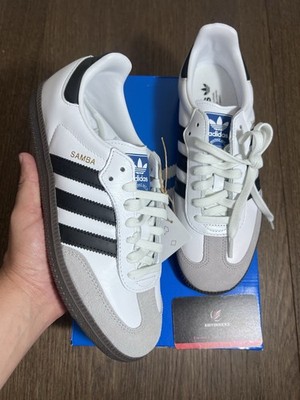 Size 7.5 - Adidas Samba OG Cloud White/ Core Black B75806 Men s Fashion Shoes