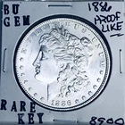1886 BU GEM MORGAN SILVER DOLLAR UNC MS+++ U.S. MINT RARE COIN 8900