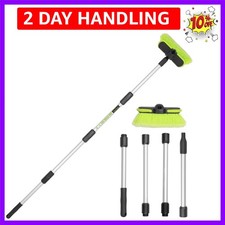 65 165cm Car Wash Brush Long Handle Soft Bristle Scrub Cleaning Mop with 4 Ha...