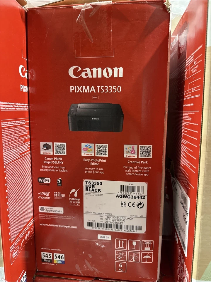 CANON PIXMA TS3350 3 in 1 Multifunktionsdrucker schwarz Farbdrucker Tintenstrahl - Bild 3 von 3