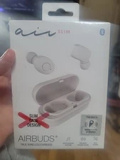 Air Slim AirBuds True Wireless Earbuds (White) Bluetooth Sealed