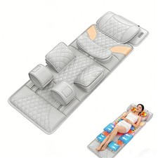 Heated Massage Chair Full Body Neck Back Lumbar Massage Mat For Home Office
