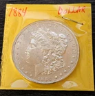 1884 MORGAN SILVER DOLLAR $1 UNITED STATES COIN