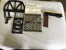 Lot Of Vintage Lionel O Gauge Train Parts Five Tracks Extension Bridge RR Car