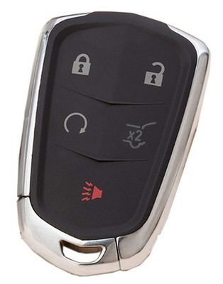 5 Buttons Replacement Keyless Entry Remote Key Fob Case Shell Cover Fit Black 