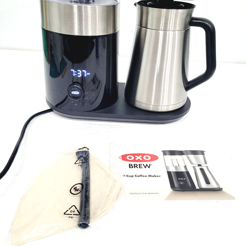 OXO Brew 9 Tassen Edelstahl Programmierbare Kaffeemaschine 72 flüssige Unzen Silber Schwarz - Bild 4 von 13
