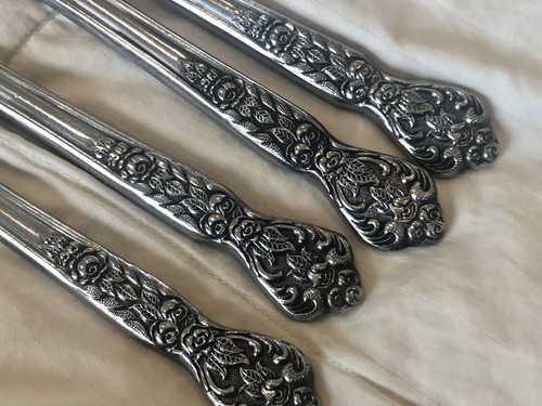 Juego de 4 cuchillos de cena de acero inoxidable Vintatge Versailles MSI Japón - Imagen 4 de 4