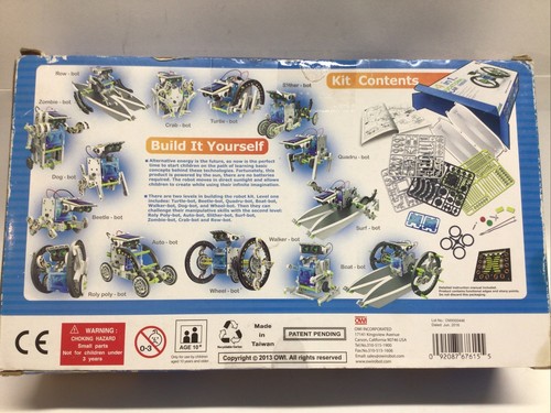 NEW Robotikits OWIKIT 14-in-1 Educational Solar Robot Kit OWI-MSK615 - Picture 4 of 7