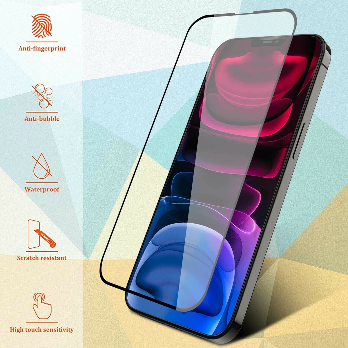 2x Pellicola salvaschermo per iPhone 12 Mini - Vetro temperato