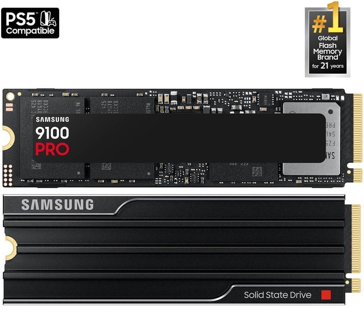 SAMSUNG SSD 9100 PRO 1TB 2TB 4TB (Heatsink) M.2 2280 PCIe SAMSUNG SSD 9100 PRO 1TB 2TB 4TB (Heatsink) M.2 2280 PCIe