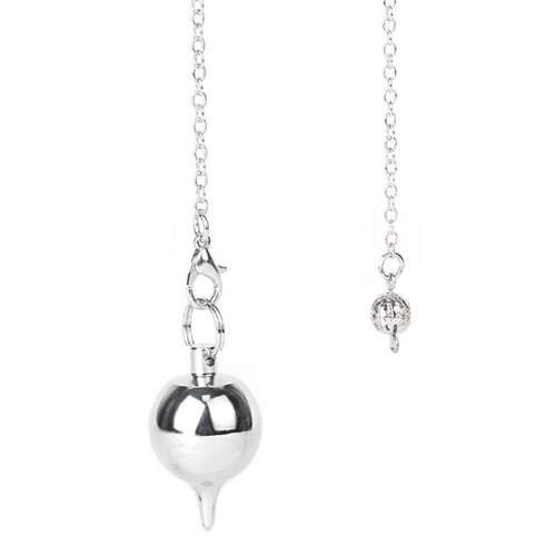 Ciondolo pendolo Reiki guarigione amuleto modello cono rotondo metallo cono tondo Reiki - Foto 5 di 14