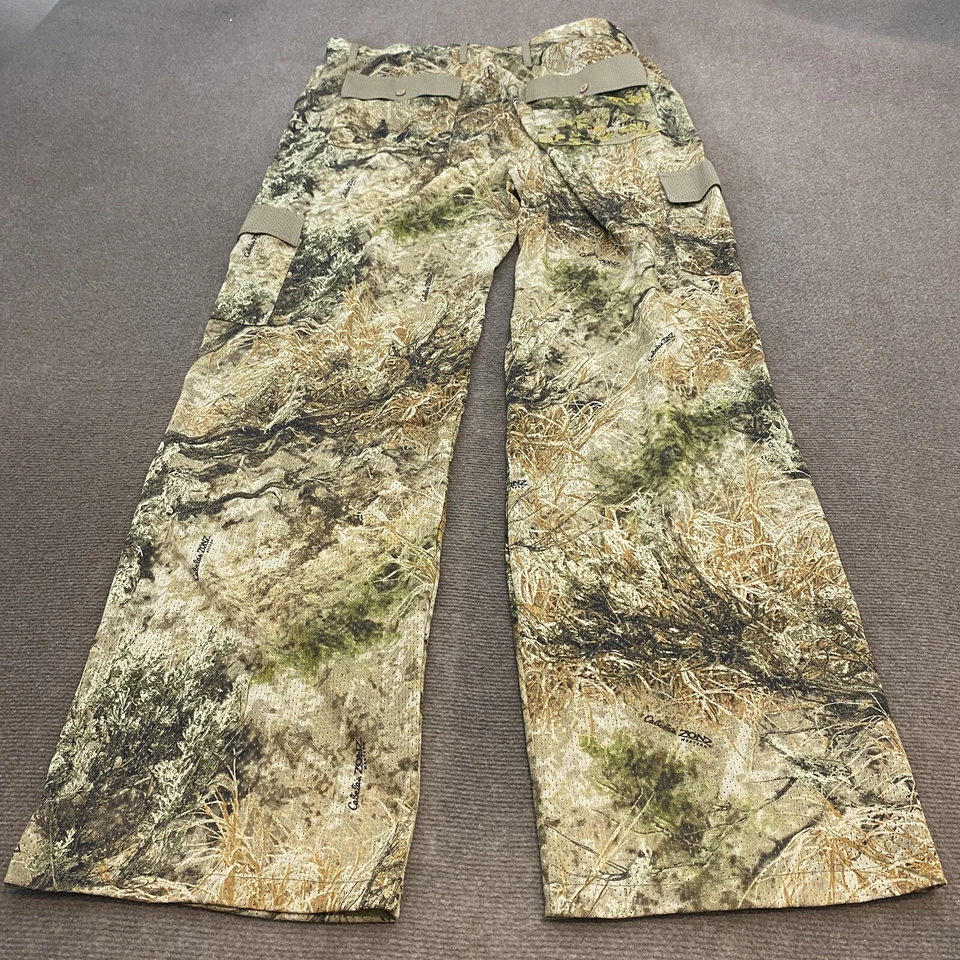 Cabela's Supertec Medalist Pants Mens XXL Camo Cargo Vented Nylon 36" Inseam - Image 3 of 4