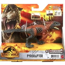 JURASSIC WORLD DOMINION Extreme Damage PYRORAPTOR 7.5" Dinosaur  New on Package