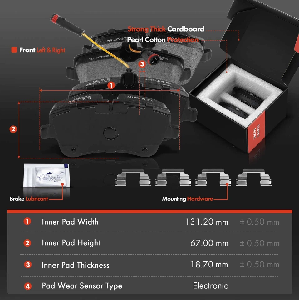 Rotores de freno perforados y pastillas de freno de cerámica para Mercedes-Benz C320 W203 2003 delanteras Foto 3 de 4