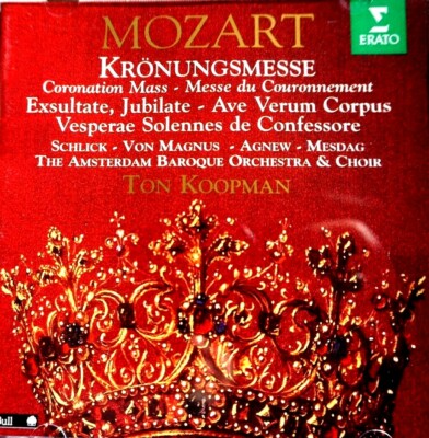Mozart - Kronungsmesse, The Amsterdam Baroque Orch. & Choir, Koopman  - CD, VG