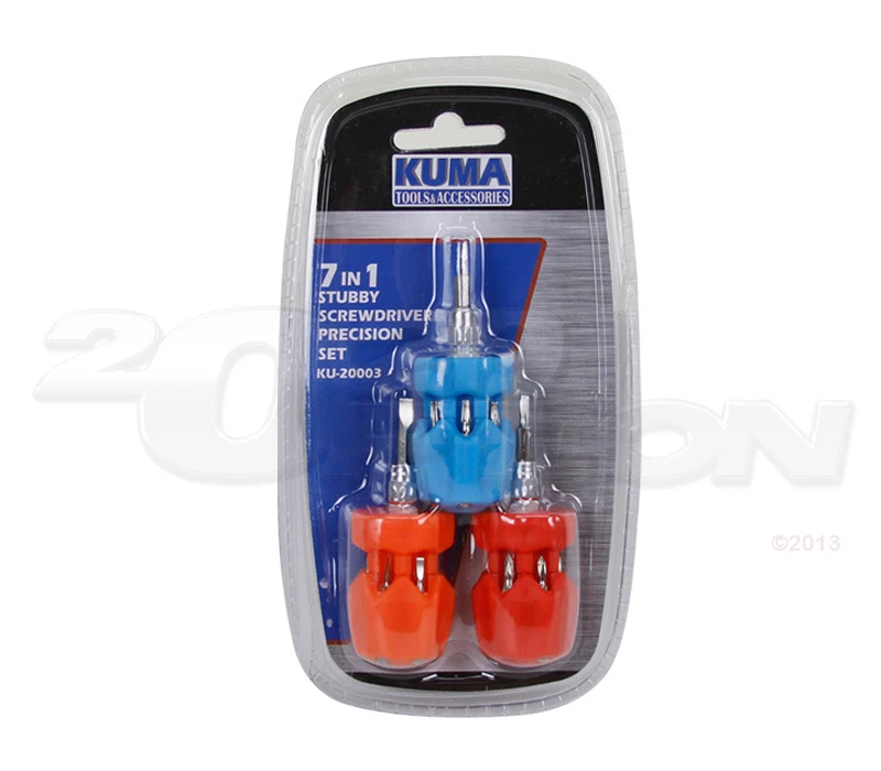 KUMA 3 PC 7 In 1 Multi-function Pocket Precision Screwdriver Tool Kit Set - Image 2 of 2