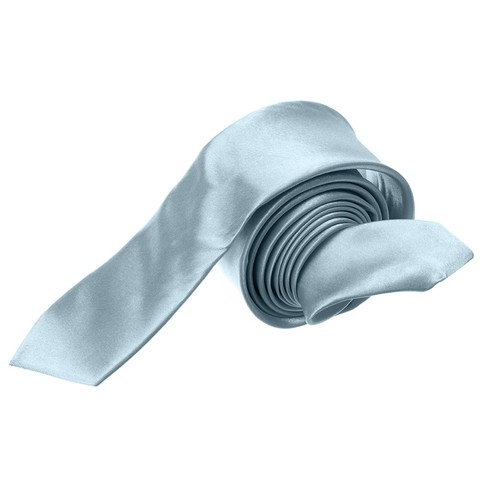 Mens Tie Plain Solid Colour Classic Slim Skinny Smart Party Wedding Thin Neck - Picture 121 of 148