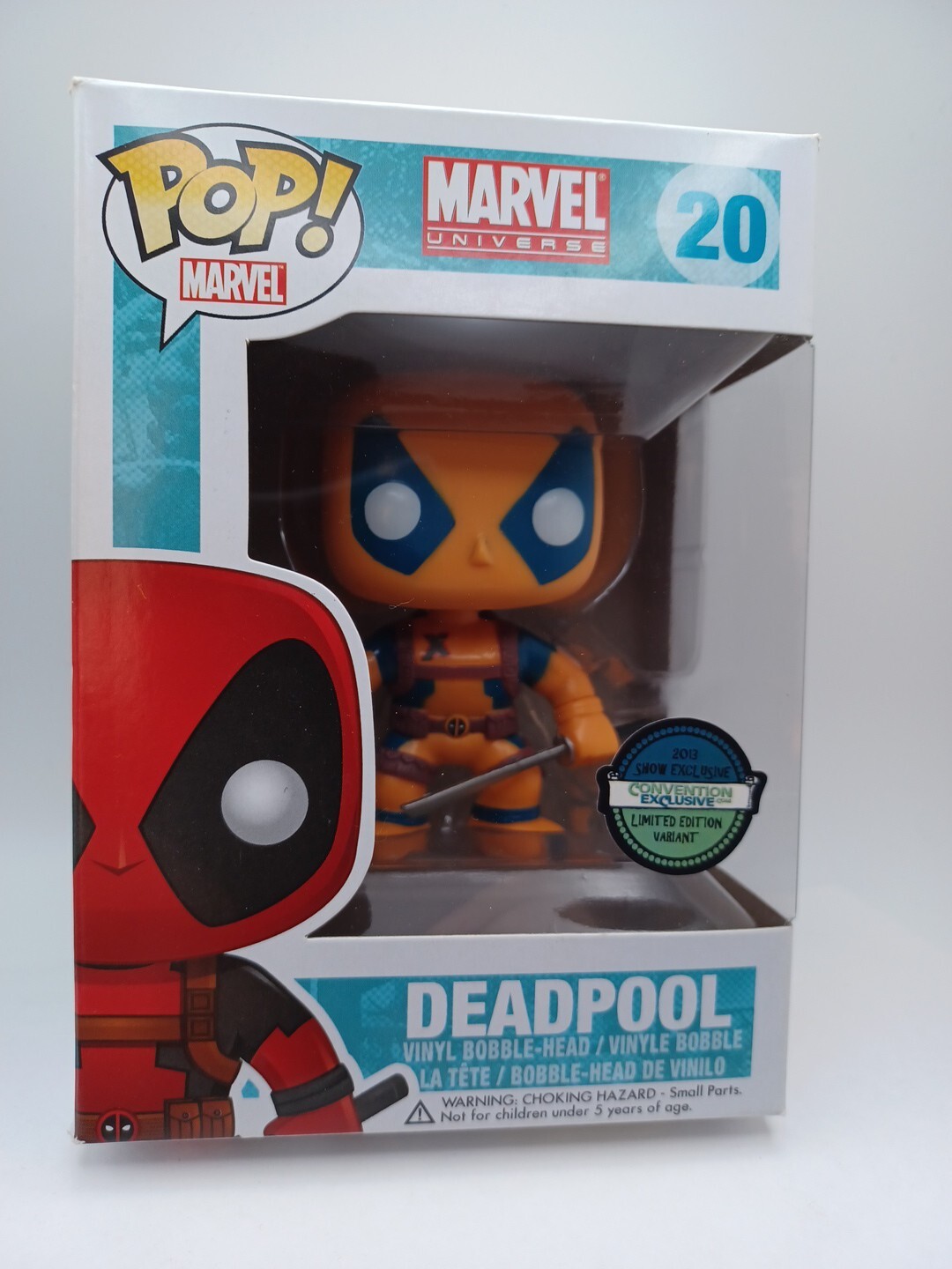Funko Pop! Vinilo: Marvel - Convención Deadpool #20 Variante Naranja Exclusiva.