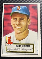 1952 Topps Randy Gumpert Red Sox Lesser-Grade Card #247 - Wrinkle