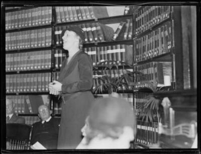 Miss Elsa Corry singing at a Blind Institute, NSW, 30 May 1934 Old Photo