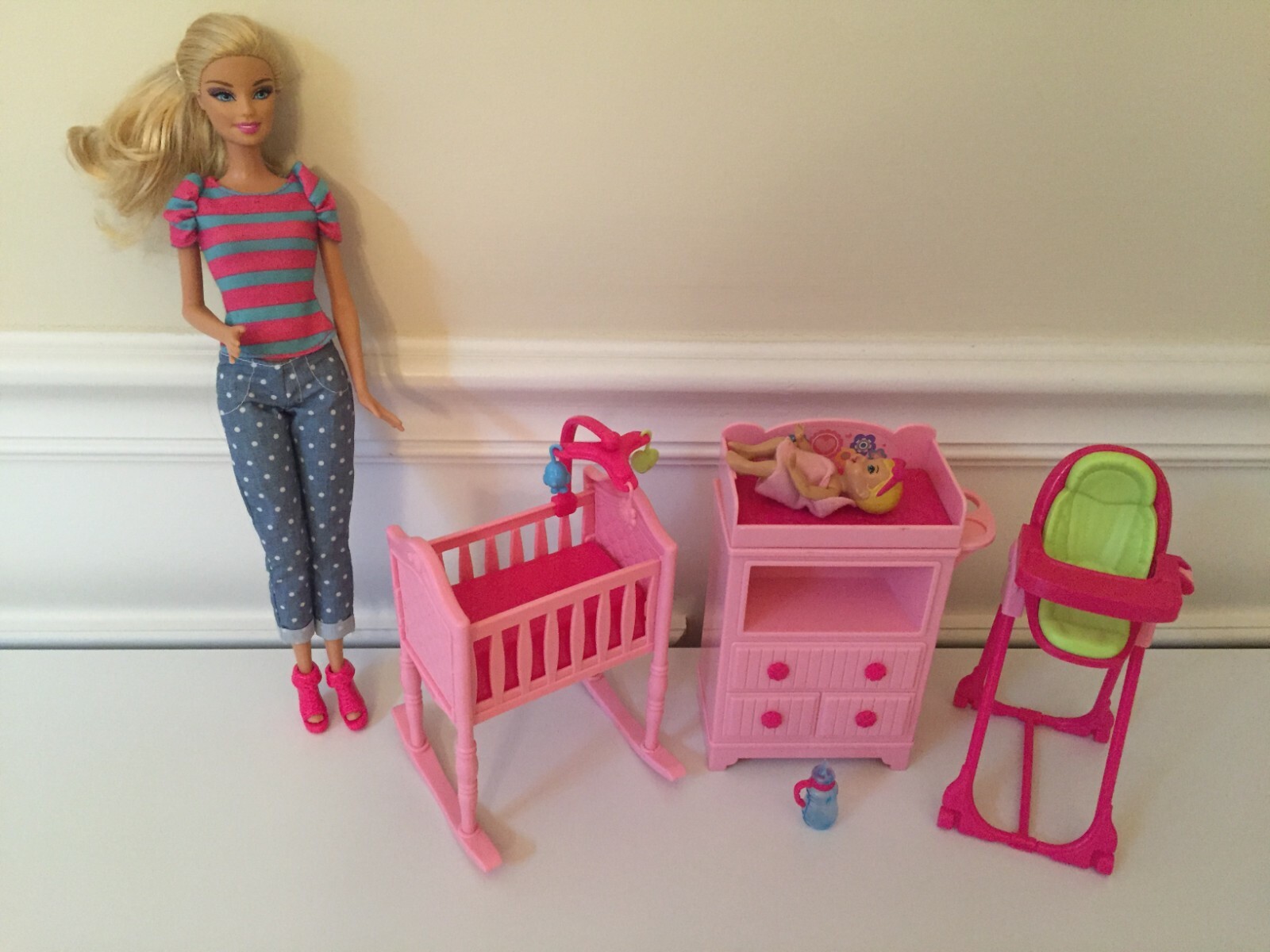 barbie baby krissy home nursery playset