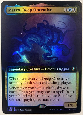 MTG Marvo, Deep Operative EXTENDED ART FOIL Commander Karlov Manor 0315 NM