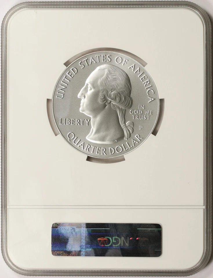 2010-P Yellowstone ATB 5 oz Silver Quarter 25c NGC SP69 - Image 2 of 4