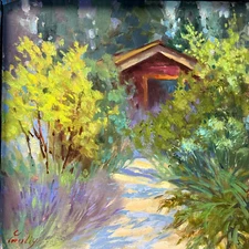 Pheasant Farm Art oil painting original  WA landscape impressionism art