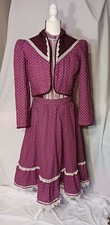 Large Gunne Sax jacket Skirt Shirt Dress Set Boho cottagecore Peasant Western