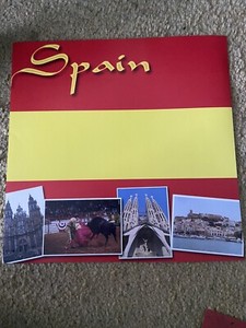 Spain Scrapbook Set Of 4