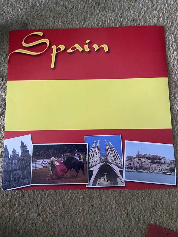 Spain Scrapbook Set Of 4