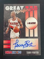 TERRY PORTER 2020-21 HOOPS BASKETBALL GREAT SIGNIFICANCE AUTO PORTLAND  *8984