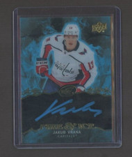 2019-20 Upper Deck Ice Fire & Ice Autograph Blue Ink  #FI-JV Jakub Vrana