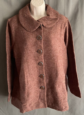NWOT women's plus size 100% wool coat Talbots (1X) MSRP $129