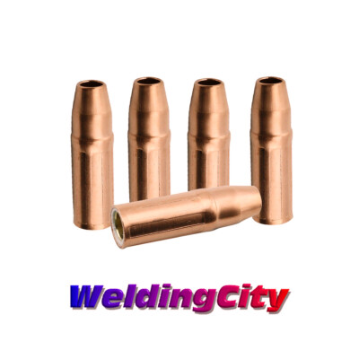 WeldingCity  5-pk MIG Welding Gun Nozzle 23-50 (1/2'') for Tweco Lincoln 200-400A