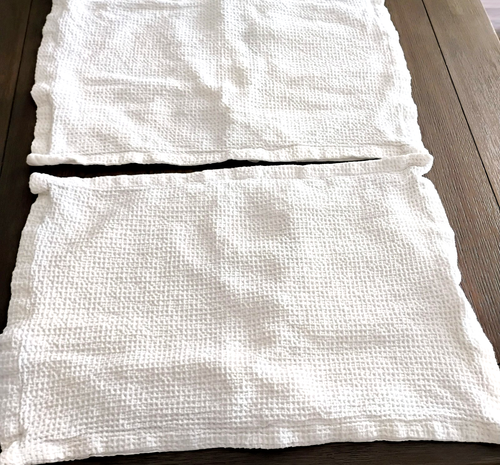 Juego de 2 fundas de almohada Threshold Target gofre de algodón blanco - Imagen 2 de 8