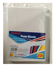 White Color 20 Pcs Craft Foam Sheets For Craft ART 6 X 8 1/2 inch
