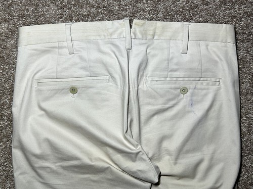 GANT Diamond G Men’s Pants Classic Chino Solid Beige Basic Slim Fit Size 46 - Picture 12 of 20
