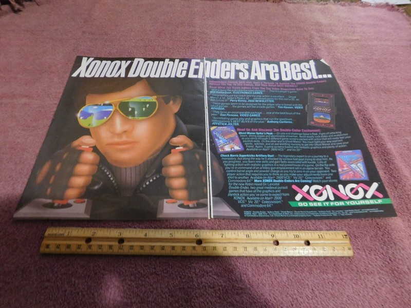 Vintage Video Game Ad 1983 Xonox Double-Enders
