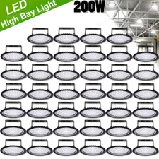 40X 200W UFO Led High Bay Light Commercial Warehouse Led Shop Lights Garage Lamp