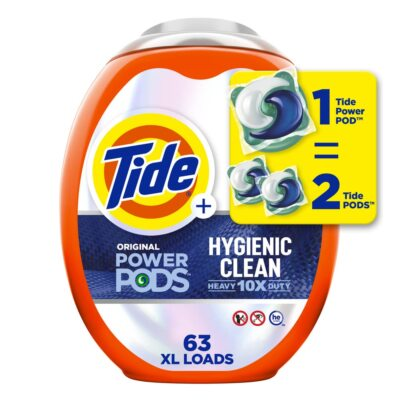 #ad Tide Heavy Duty 10X Hygienic Clean Power PODS 63 Count Original Scent $35.29