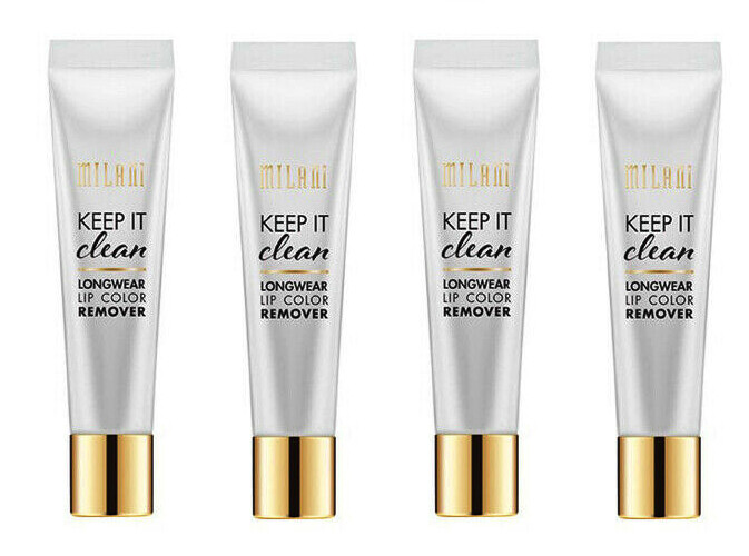 Lot of 4: New MILANI Keep It Clean Longwear Lip Color Remover (Boxed 4-Pack)