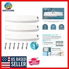 Durable 18-Inch Pool Ladder Rung Replacement - 3-Pack with Stainless Steel Bolts