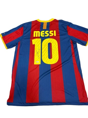 Barcelona Jersey Lionel Messi #10 Hand Signed Autographed BAS Authentication