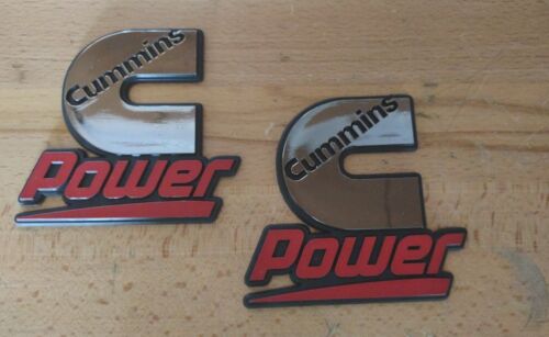 2 Cummins Diesel Power Badges Emblems Decals  - Picture 1 of 1