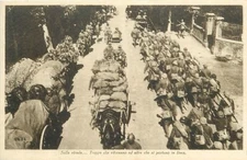 1918 Italian Army Battle of Piave River Military WW1 Postcard 24-10381