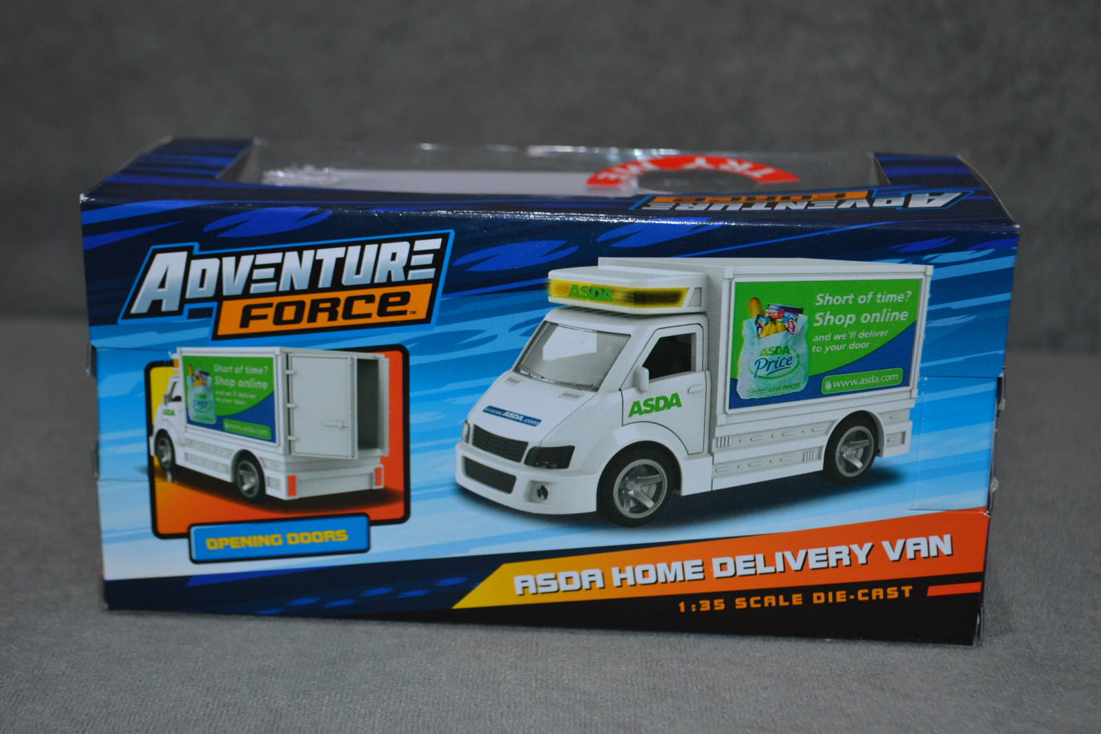 New Adventure Force Asda Home Delivery Van 135 Diecast Model Car Light