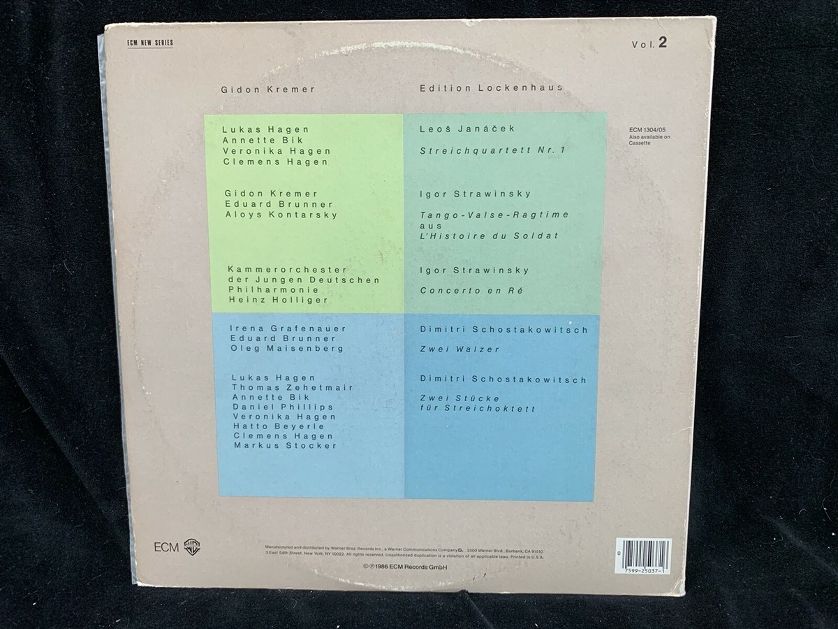 Gidon Kremer Edition Lockenhaus 独ECM 5LP Edition Lockenhaus, Vol. 4&5 - ECM Records